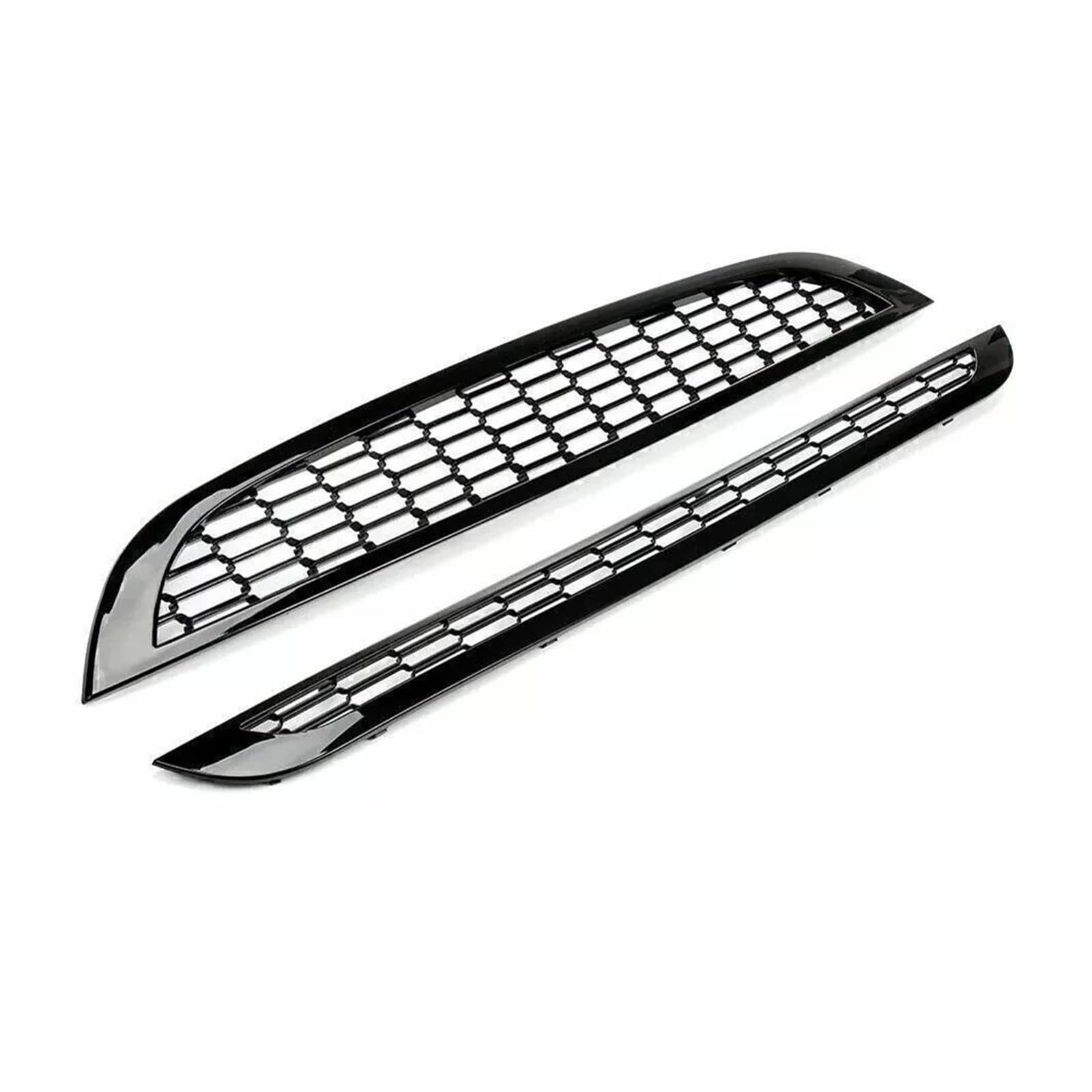 Auto Kühlergrill for Mini for Cooper R50 R52 R53 2002-2006 2PCS Front Upper and Lower Grills Front Bumper Hood Honeycomb Mesh Grille Guard Trim Cover Front Kühlergrill von Awqmx