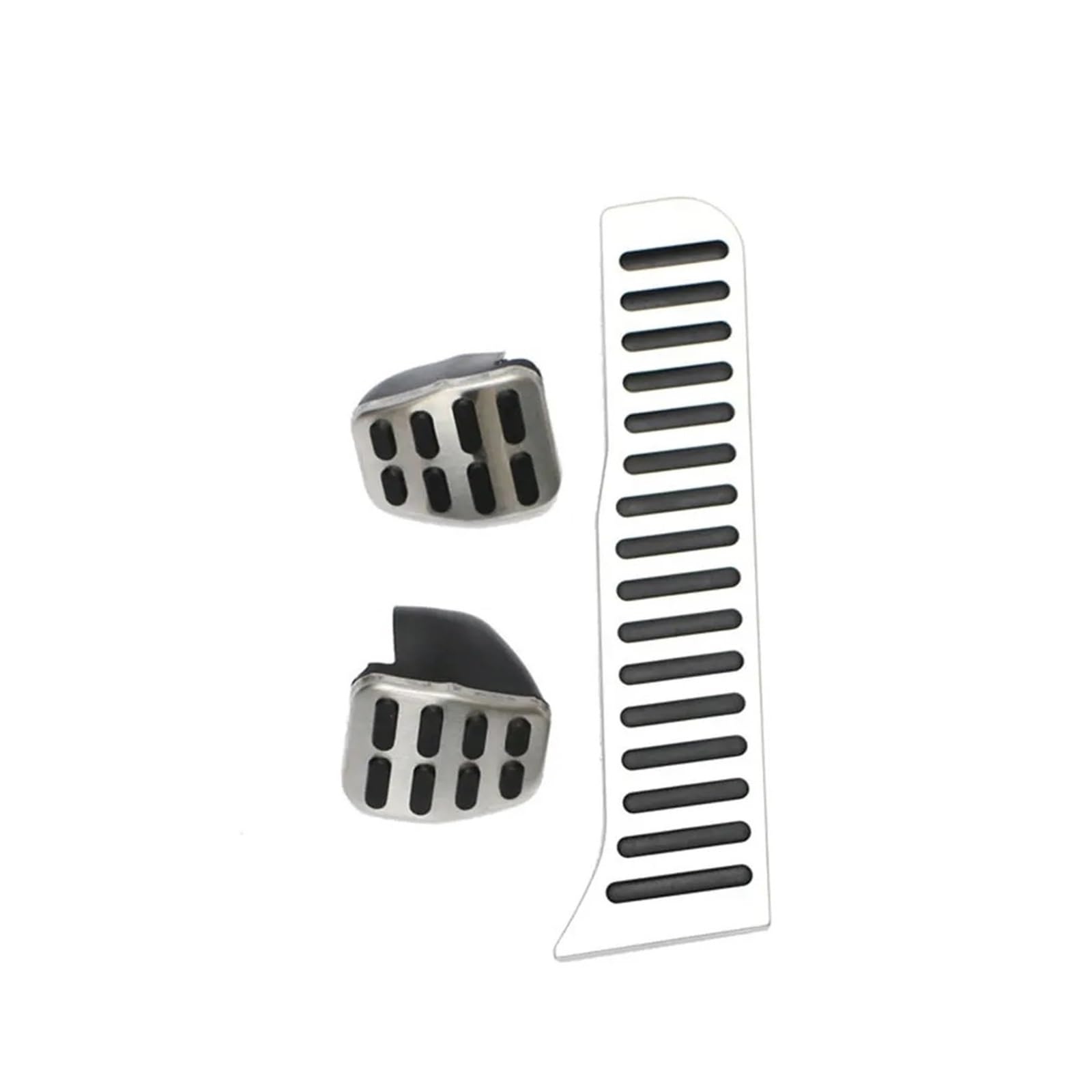 Auto Pedal Set Für A3 MK2 8P 2003-2013 at MT Auto Fuß Pedale Gaspedal Gas Bremse Edelstahl Nicht-Slip Restfoot Pedal Pad Auto-Styling Fußpedal Bremspedal(3 pcs) von Awqmx