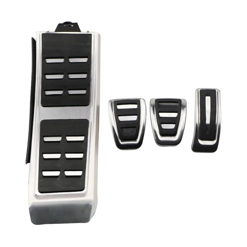 Auto Pedal Set Für A4 B8 2008 2009 2010 2011 2012 2013 2014 2015 2016 Edelstahl Auto Fußpedale Kraftstoff Gas Bremse Beschleuniger Rest Pedal Pad Fußpedal Bremspedal(4 pcs) von Awqmx