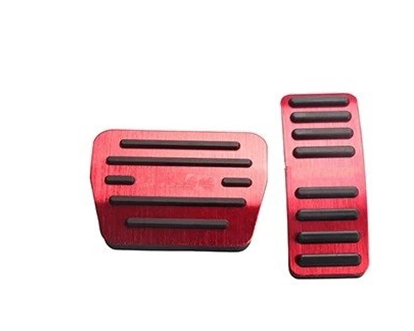 Auto Pedal Set Für Chery Für Exeed LX 2018 2019 2020 2021 2022 2023 Aluminium Auto Gas Beschleuniger Bremse Kupplung Pedal Abdeckung Anti-Slip Pad Zubehör Fußpedal Bremspedal(at Red) von Awqmx