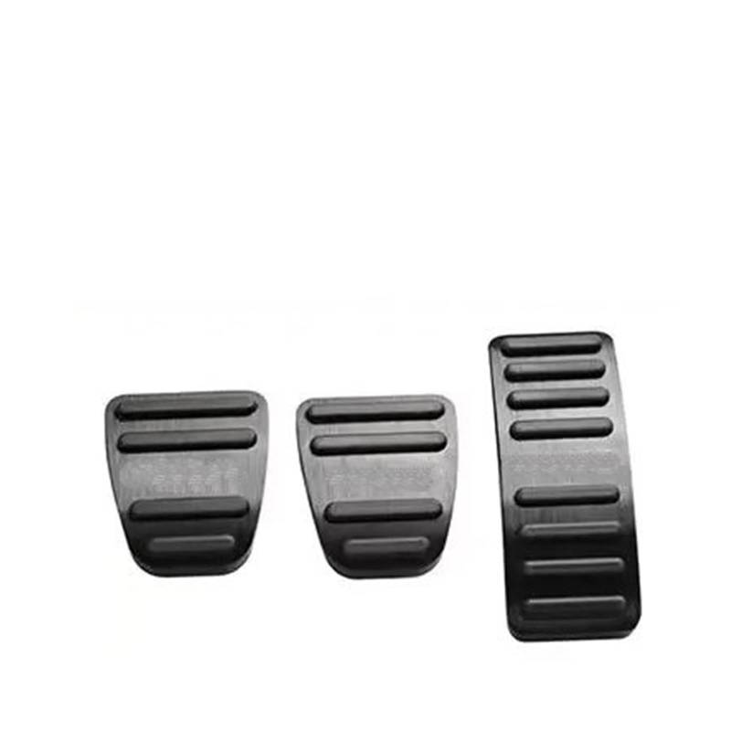 Auto Pedal Set Für Chery Tiggo 7 Pro Plus 2016-2021 2022 2023 Aluminium Auto Kraftstoff Beschleuniger Bremse Kupplung Pedal Abdeckung Non Slip Pads Fall Zubehör Fußpedal Bremspedal(MT Black) von Awqmx