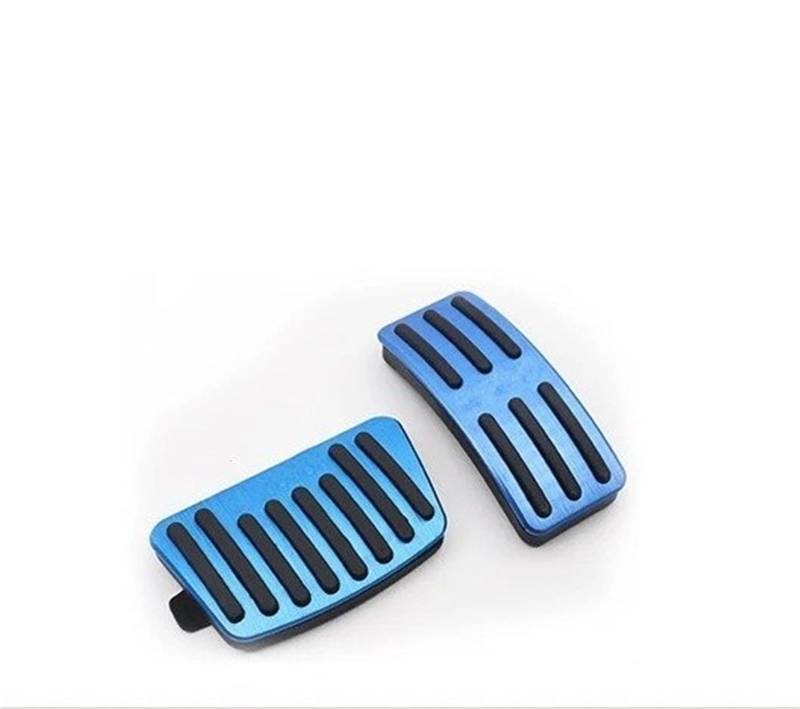 Auto Pedal Set Für Geely Für Coolray SX11 2019 2020 2021 Aluminium Auto Fußstütze Pedal Kraftstoff Beschleuniger Bremspedale Abdeckung Nicht-Slip Pads Zubehör Fußpedal Bremspedal(Blau) von Awqmx