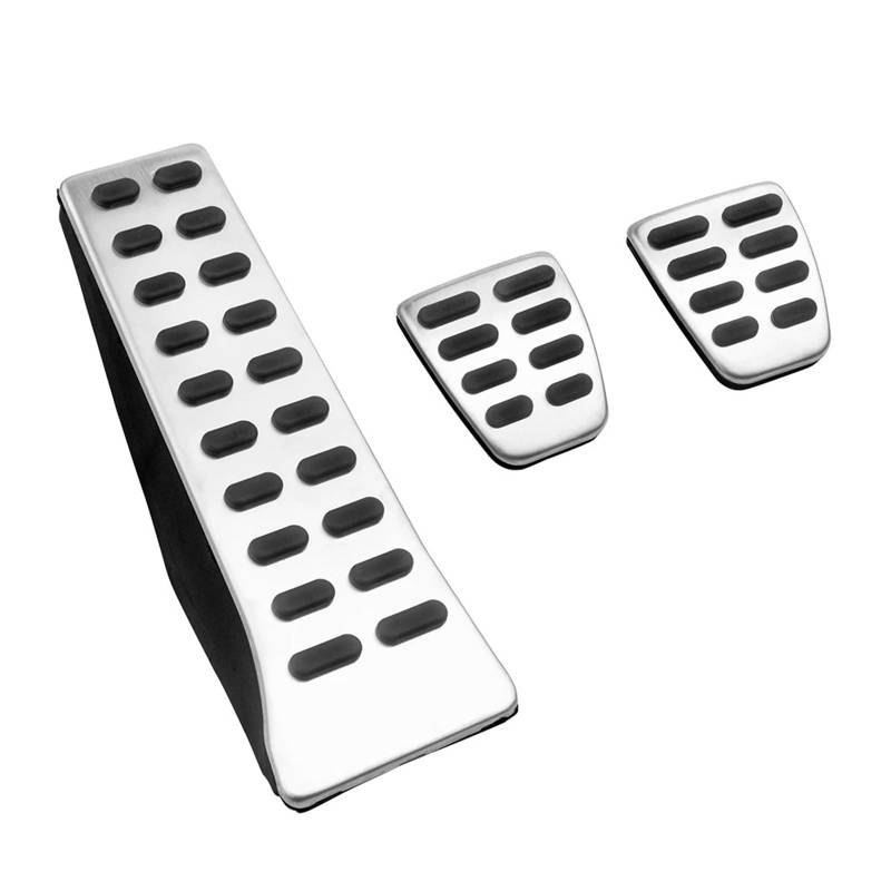 Auto Pedal Set Für Hyundai Für Sonata Für Tucson Aluminium Auto Gaspedal Bremspedal Abdeckung Nicht Slip Pads Fall Fußpedal Bremspedal(MT 3PCS) von Awqmx