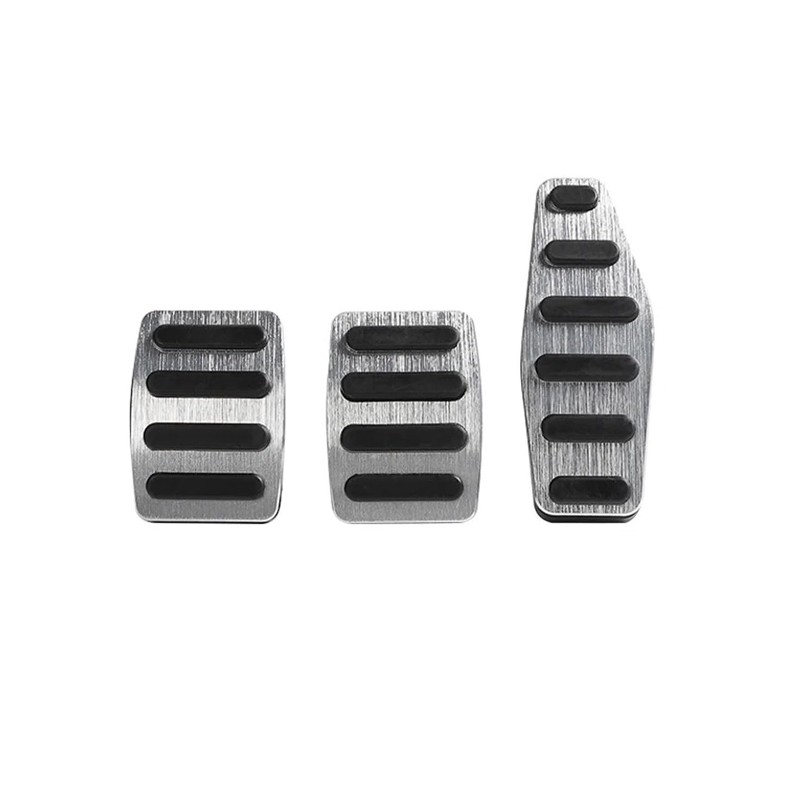 Auto Pedal Set Für Suzuki Für Jimny Für Sierra JB64 JB74 2019 2020 2021 2022 Auto Fußstütze Pedal Beschleuniger Kraftstoff Bremspedale Abdeckung Anti-Slip Pads Fußpedal Bremspedal(MT 3pcs Silver) von Awqmx