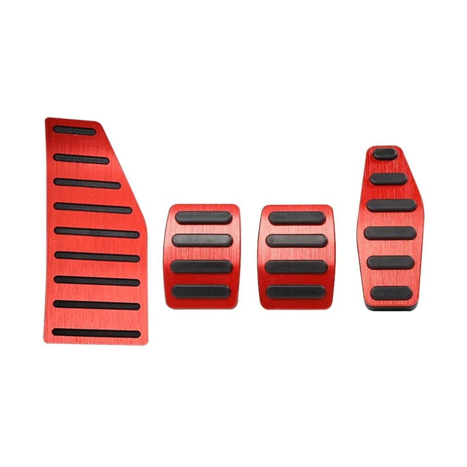 Auto Pedal Set Für Suzuki Für Jimny Für Sierra JB64 JB74 2019 2020 2021 2022 Auto Fußstütze Pedal Beschleuniger Kraftstoff Bremspedale Abdeckung Anti-Slip Pads Fußpedal Bremspedal(MT and Rest Red) von Awqmx