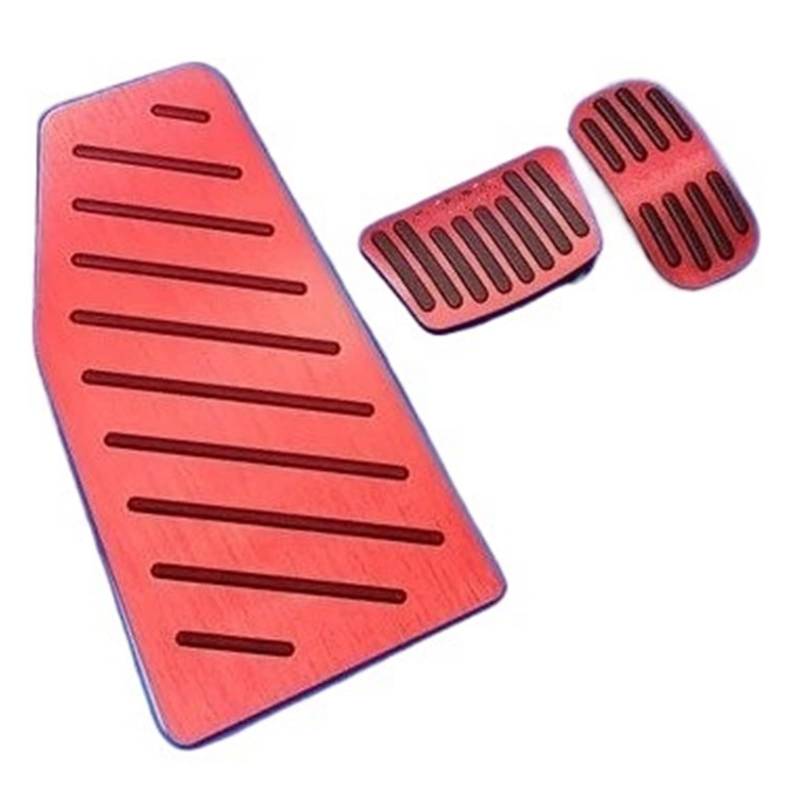 Auto Pedal Set Für Toyota Für Corolla E210 2019 2020 2021 2022 Auto Geändert Pedal Kit Accelerator Brems Fußstütze Pad Abdeckung Auto Refit Zubehör Fußpedal Bremspedal(3pcs Red) von Awqmx