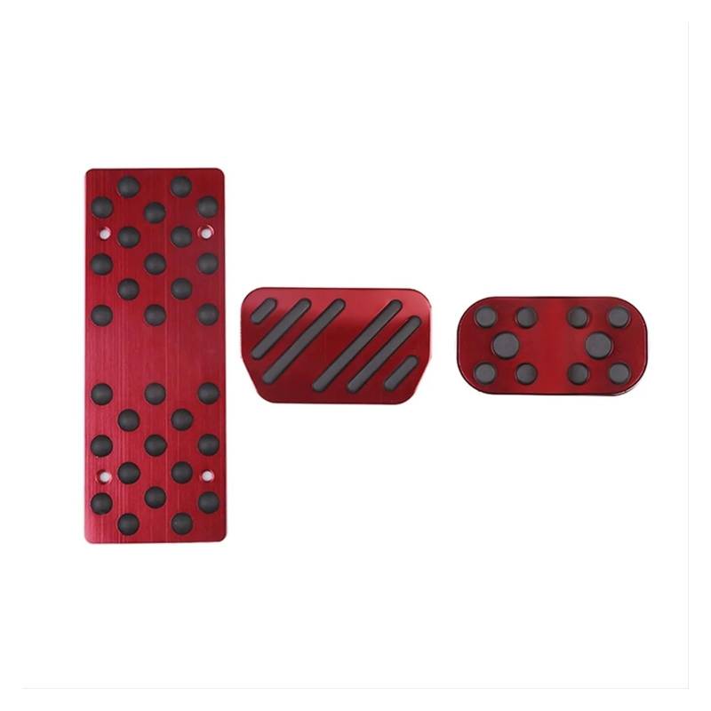 Auto Pedal Set Für Toyota Für Raize 2020 2021 2022 Rot Auto Aluminium Gaspedal Bremspedal Rest Pedal Fuß Pedal Innen Dekoration Fußpedal Bremspedal von Awqmx