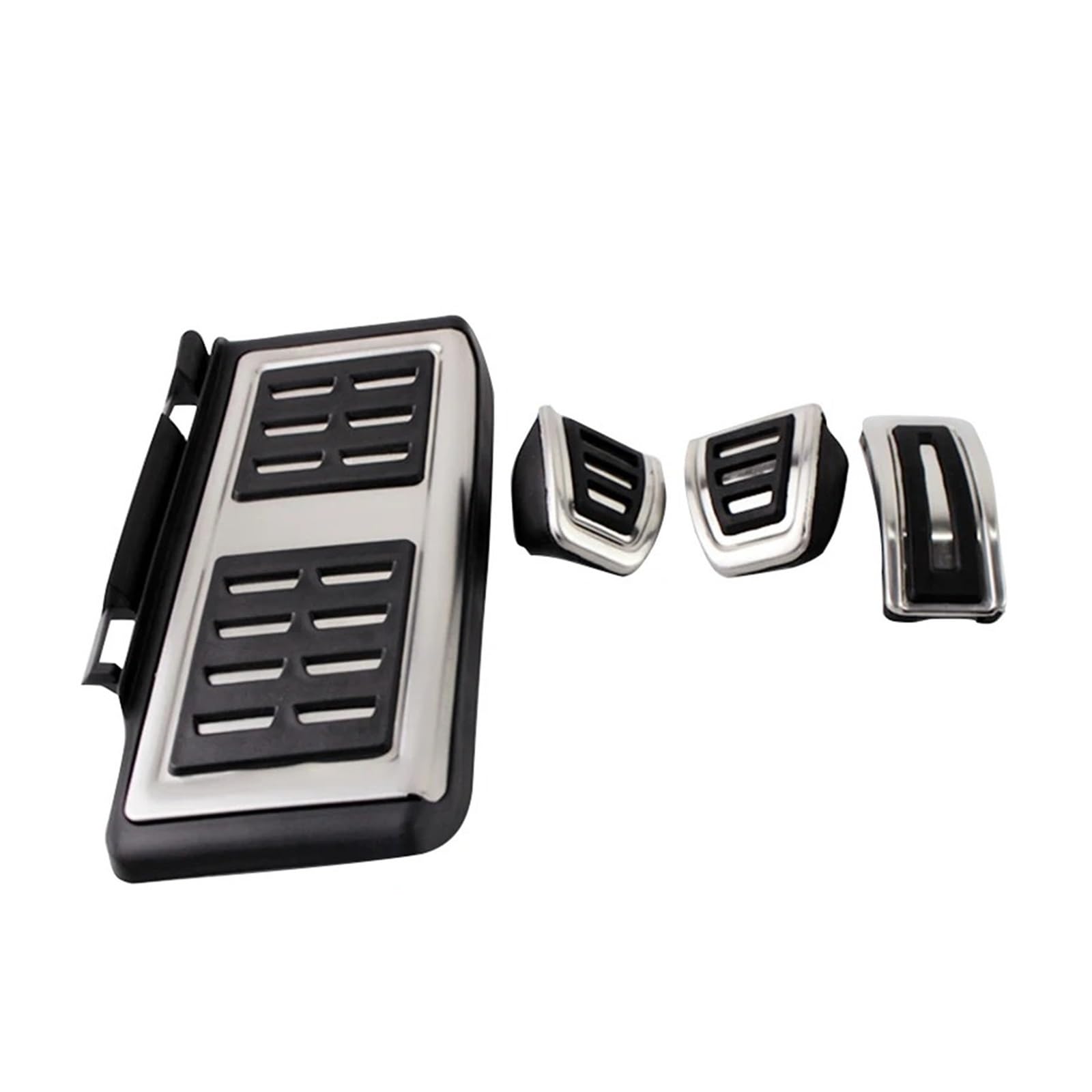 Auto Pedal Set Für VW Für Golf 7 Für Polo 6R Für Tiguan Auto Kraftstoff Fuß Gaspedal Bremspedal Abdeckung Fußpedal Bremspedal(Footrest MT 4pcs) von Awqmx