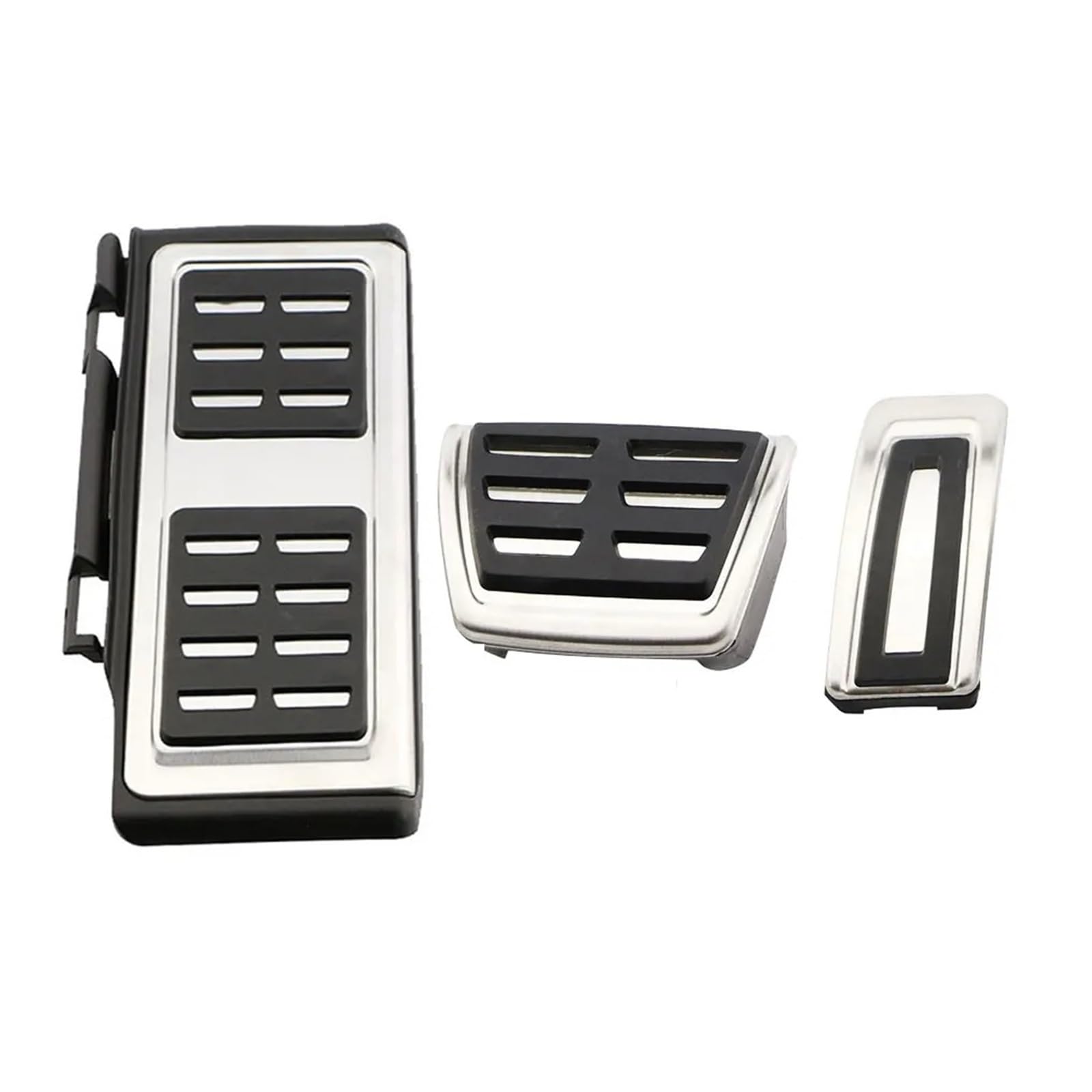 Auto Pedal Set Für VW Für Tiguan Für Allspace LHD 2017 2018 2019 2020 2021 Auto Pedale Edelstahl Gas Brems Rest Pedal Schutz Abdeckung Fußpedal Bremspedal(Pedal at with Rest) von Awqmx