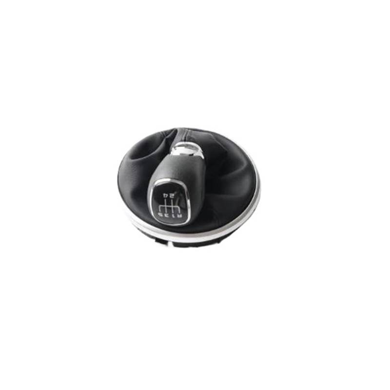 Auto-Schaltknauf Für Skoda Für Fabia 2 II Für Roomster Griff 2006 2007 2008-2010 5J0711113F Schalthebel 5JD711113E Knob Shift Auto Teile Auto Schalthebel(5-Speed Silver) von Awqmx