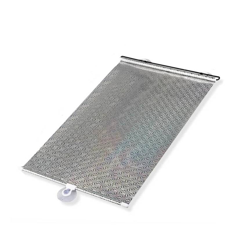 Auto-Sonnenschirm Auto-Windschutzscheiben-Stretch-Sonnenschutz, Einziehbarer Typ Aluminiumfolie Reflexion Anti-UV-Sonnenschutz Sommer-Auto-Außenzubehör Sonnenschutz Auto Frontscheibe(40x125cmA) von Awqmx