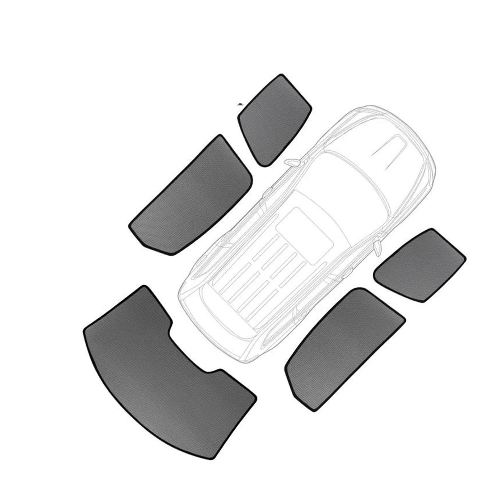 Auto-Sonnenschirm Für Lexus Für RX 5seats 2016-2022 300 350 450 Autovorhangfenster-Sonnenschutzabdeckungen Magnetischer Sonnenschutzvisier Solar-Autozubehör Sonnenschutz Auto Frontscheibe(5pcs) von Awqmx