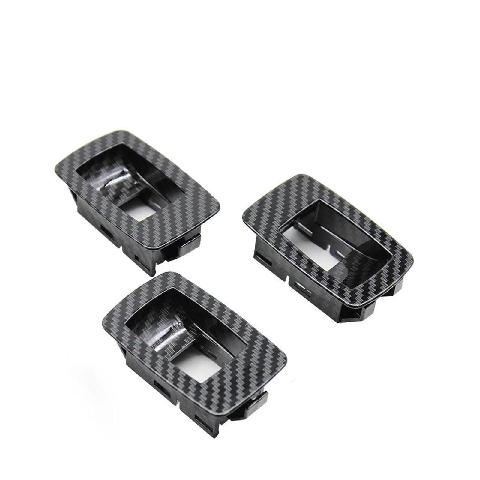 Auto Türgriff Innentürgriffe Für 3 Serie E90 E91 316 318 320 325 328i LHD RHD Auto Innen Armlehne Carbon Faser Tür Pull Griff Mit Abdeckung Trim Auto Türgriff Innengriff(3PCS Small Covers) von Awqmx