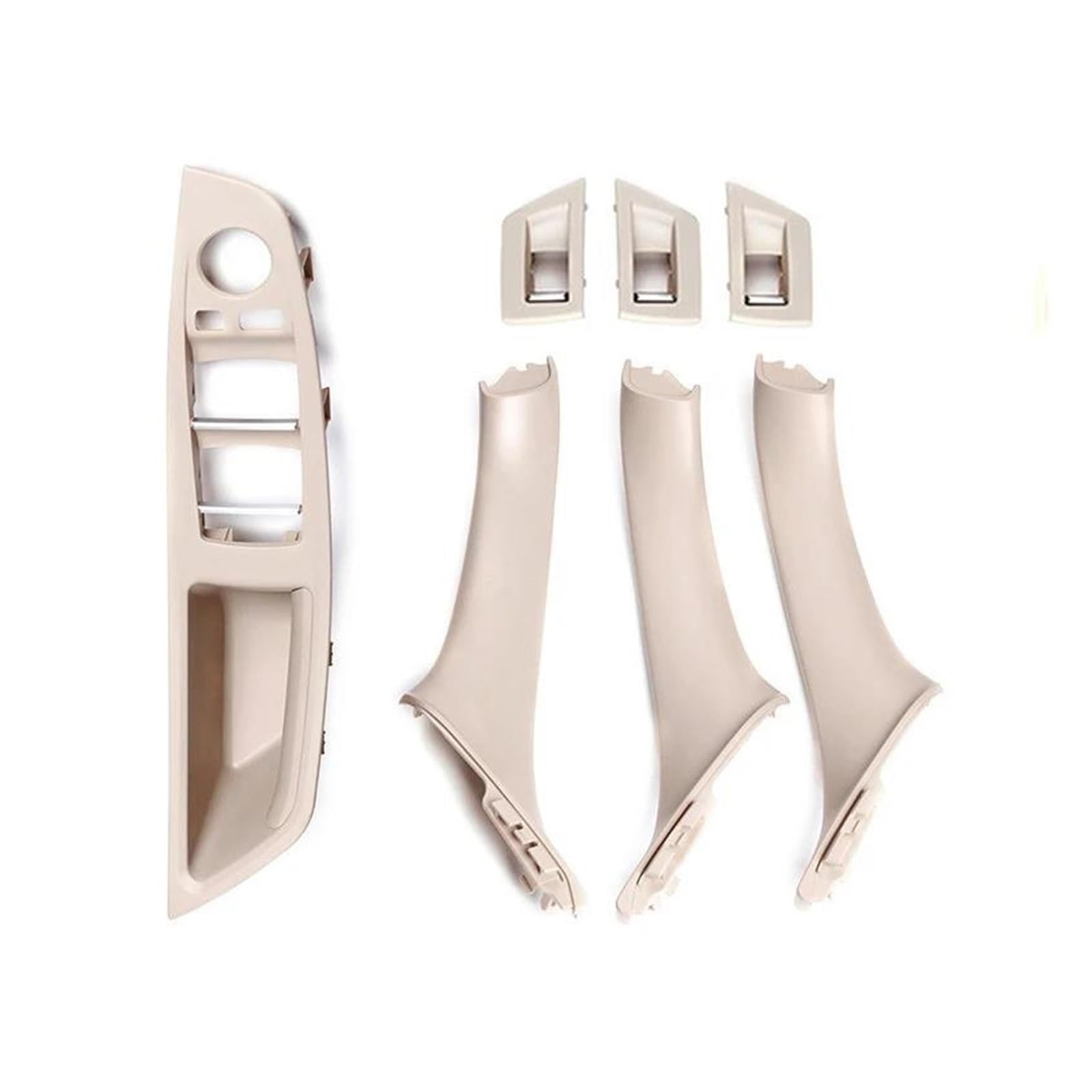 Auto Türgriff Innentürgriffe Für 5 Serie F10 F11 523i 525i 528i 530i LHD Beige Schwarz Grau Oyster Auto Innen Tür Armlehne Innen Pull Griff Set Auto Türgriff Innengriff(LHD Oyster) von Awqmx