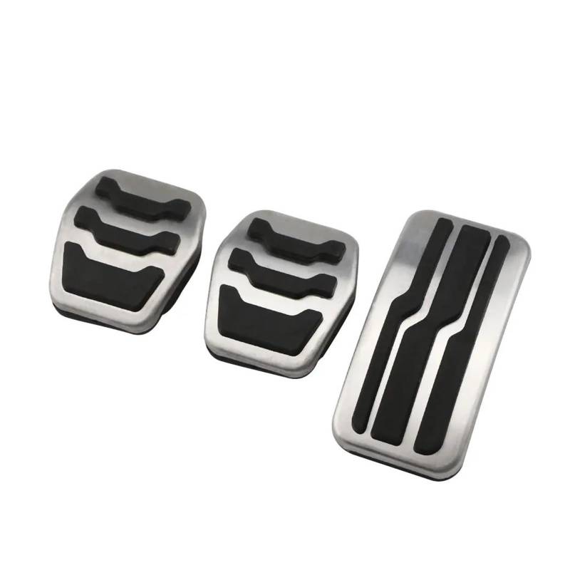 Bremse Pedalkappen Für Ford Für Focus 2 MK2 II 2005-2012 Teile Auto Gaspedale Bremspedal Set Abdeckungen Kupplung Rest Fußpedale Abdeckung Auto Pedale(MT Without Rest) von Awqmx