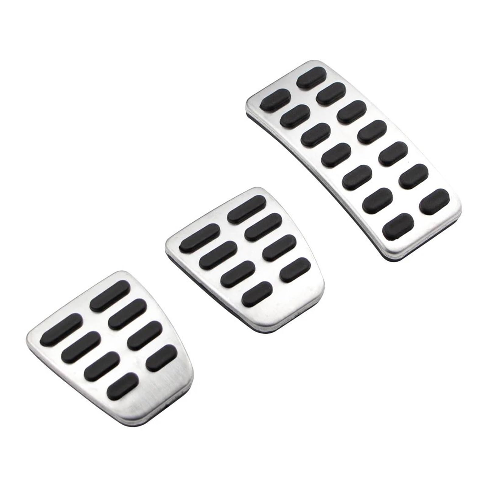 Bremse Pedalkappen Für Hyundai Für IX25 Für Creta 2012-2017 at MT Auto Styling Edelstahl Kupplung Gas Kraftstoff Bremse Rest Pedal Pads Abdeckung Auto Pedale(3Pcs MT Without Rest) von Awqmx