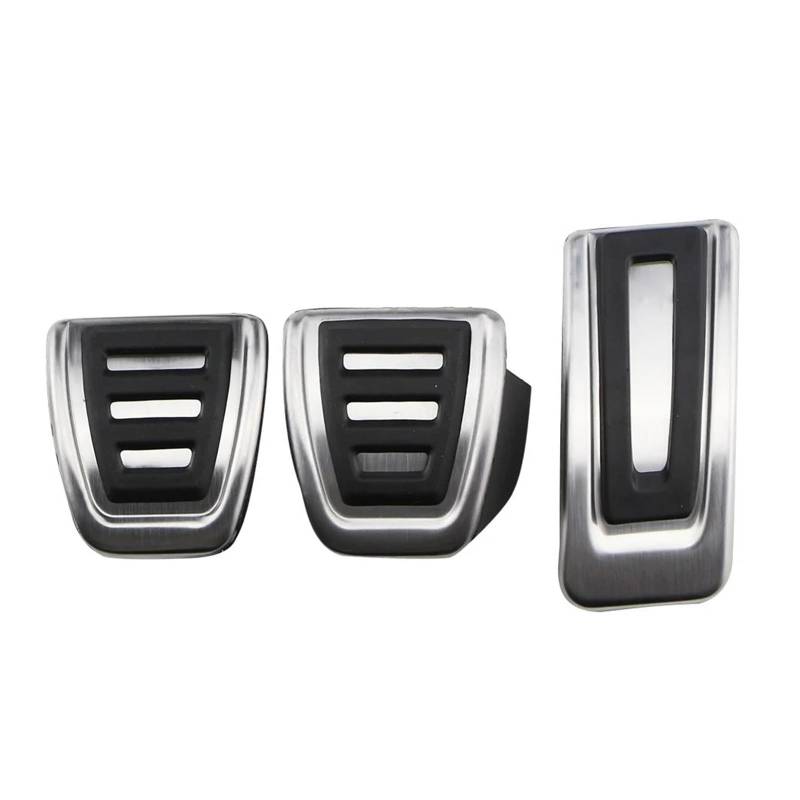 Bremse Pedalkappen Für VW Für Passat B8 Für Golf 7 Für Tiguan 2017-2021 Für Seat Leon 5F MK3 Fußkraftstoffbremskupplungsdeckel Auto-Autopedale Auto Pedale(3 Pcs MT Pedals) von Awqmx