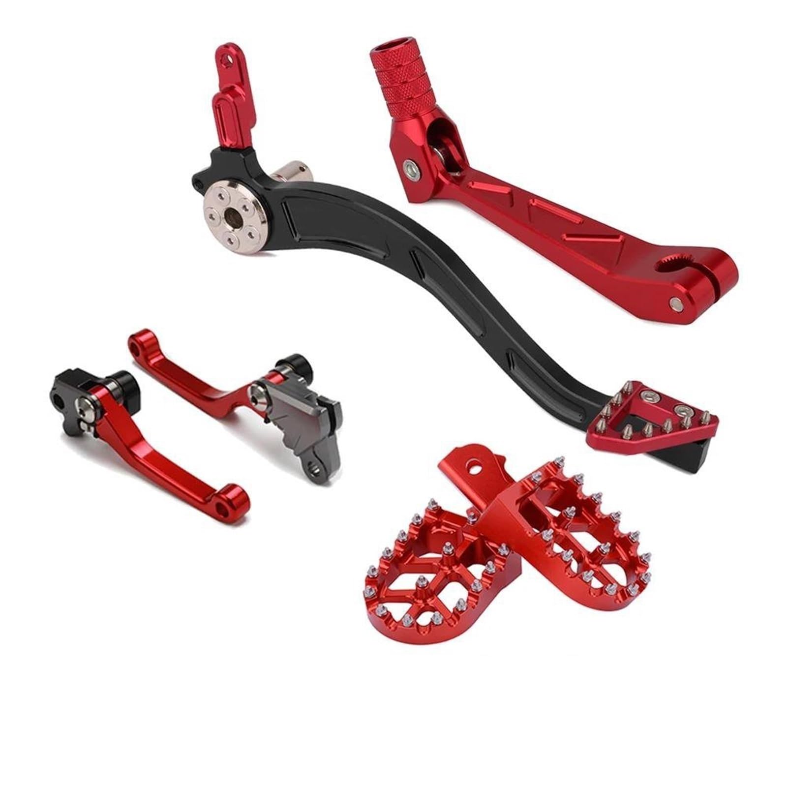 Bremshebel Für CRF150F CRF230F 03-09 12-17 CRF 150F 230F Motorrad Brems Shifter Shift Pedal Hebel Fußrasten Fußrasten Kupplung Lev Kupplungshebel Motorrad(Set1) von Awqmx