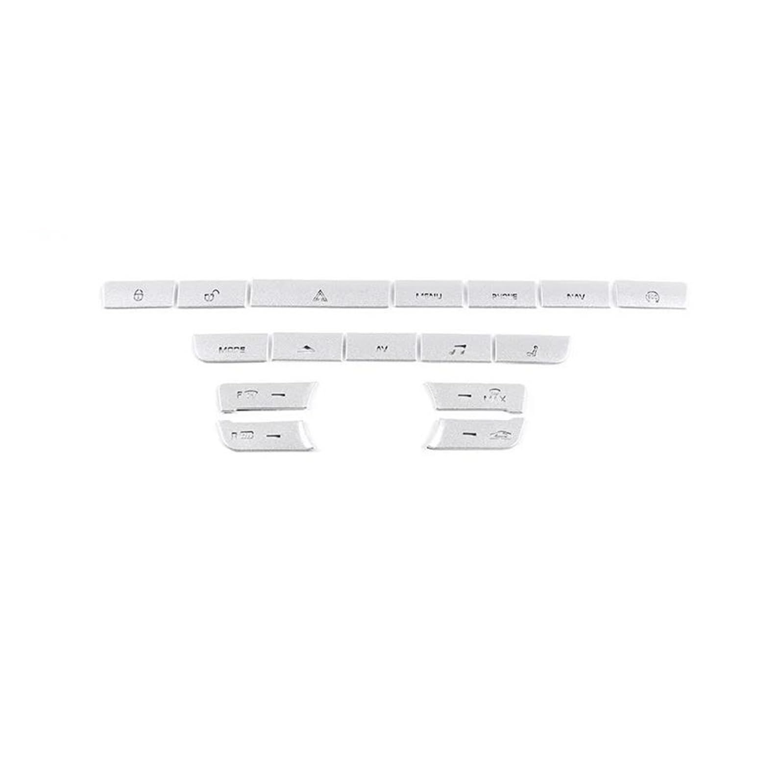 Dekorative Innenbereich Zubehör Für Jaguar Für XF Für XJ 2010-2019 Auto Modifikation Innen Zentrale Steuerung Shift Panel Taste Dekoration Aufkleber Auto Zubehör Interieur Zubehör(for XJ 2010-2019 E) von Awqmx