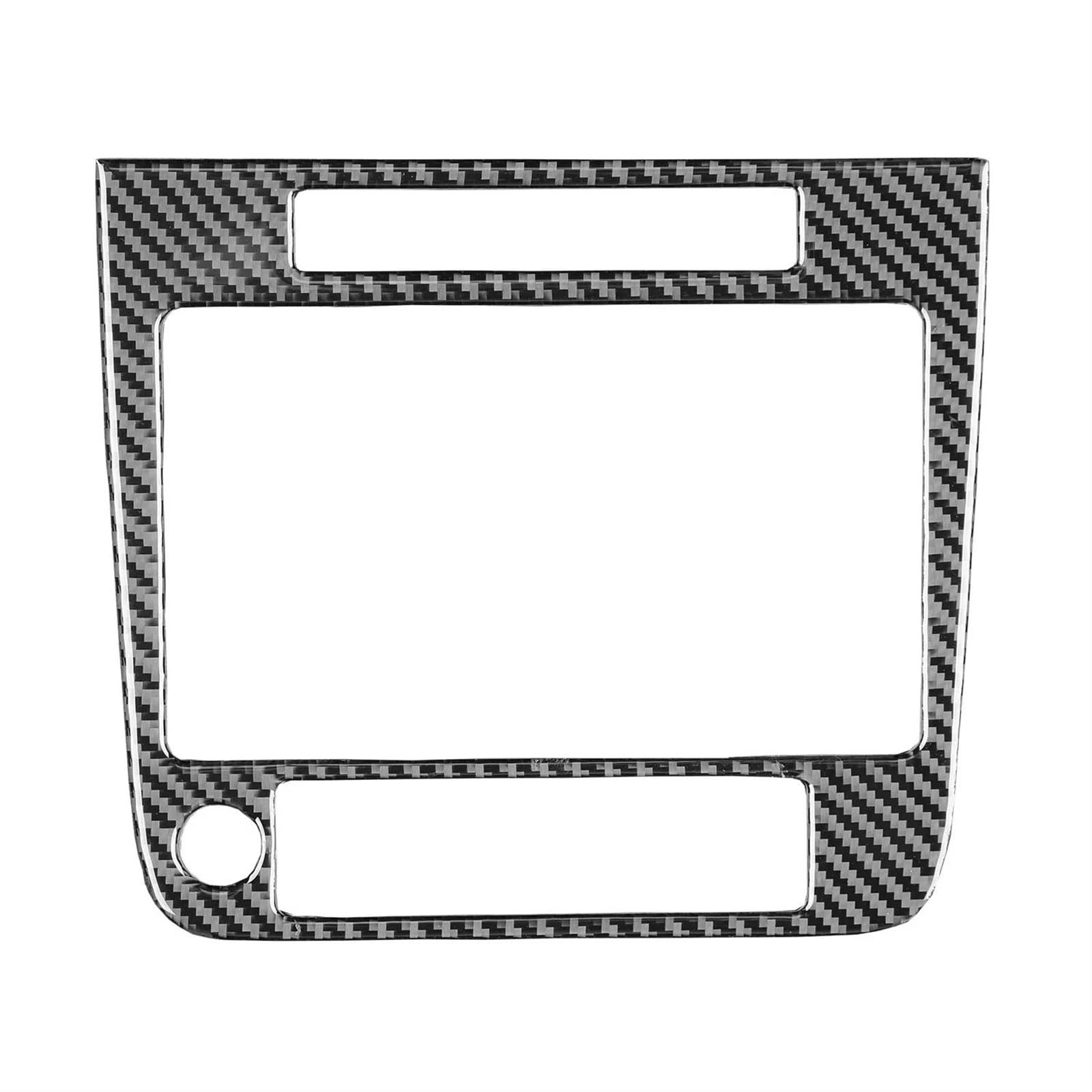 Dekorative Innenbereich Zubehör Für VW Für Touareg 2010-2018 Auto Zentrale Steuerung GPS Navigation Panel Trim Aufkleber Carbon Faser Auto Innen Zubehör Interieur Zubehör(A,LHD) von Awqmx