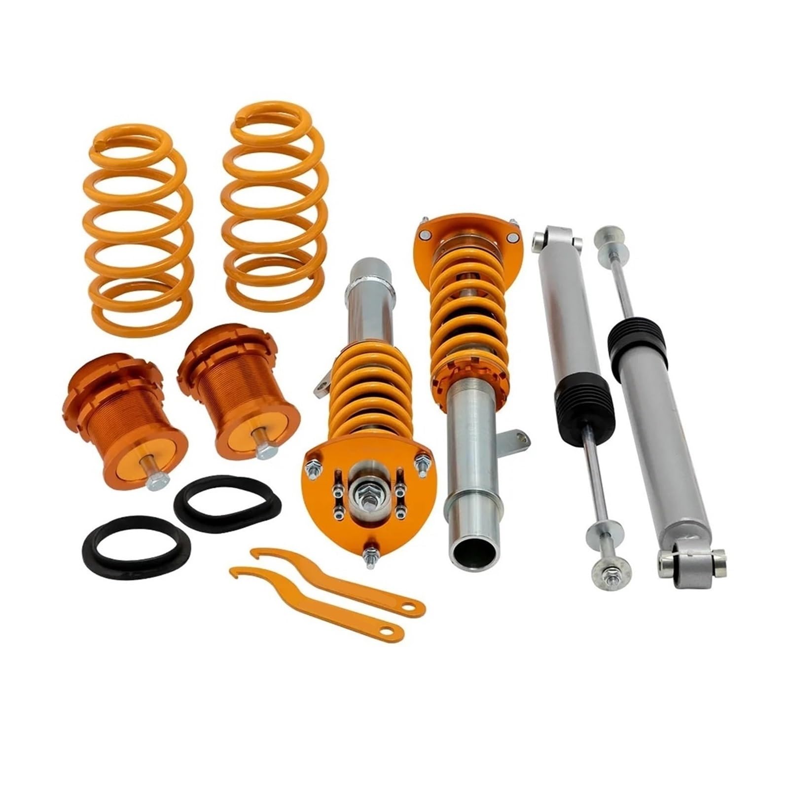 Fahrwerksfeder Für A3 Für S3 (8V) Mk3 2015 2016 2017 2018 2019 55mm Einstellbare Gewindefahrwerk Schocks Suspension Tieferlegung Kit Strut Auto-Stoßdämpfer von Awqmx