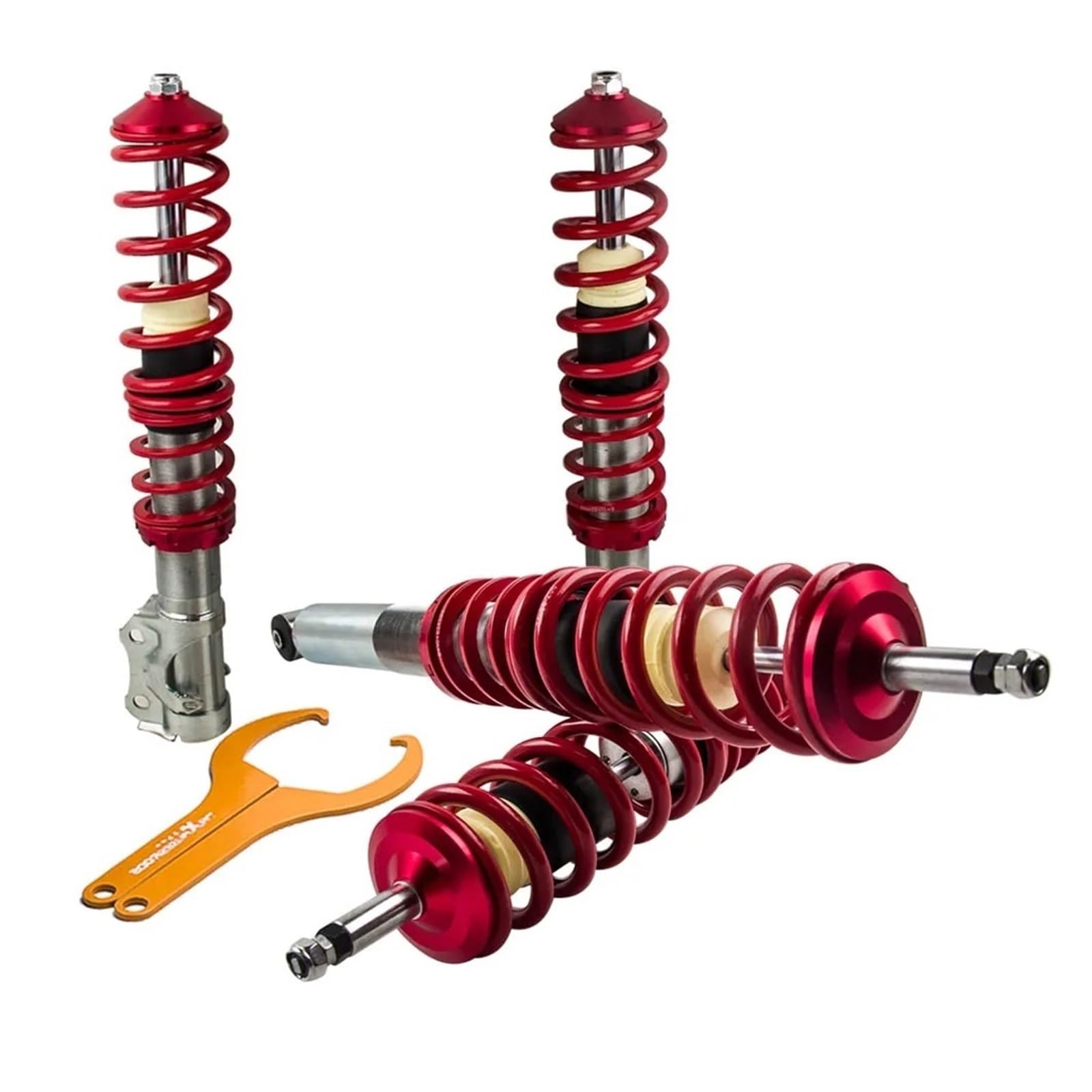 Fahrwerksfeder Für VW Für Golf MK2 MK3 Für Corrado Für Jetta Für Vento 1H 1 2,0 1991-2000 Suspension Gewindefahrwerk Absorber Auto-Stoßdämpfer von Awqmx