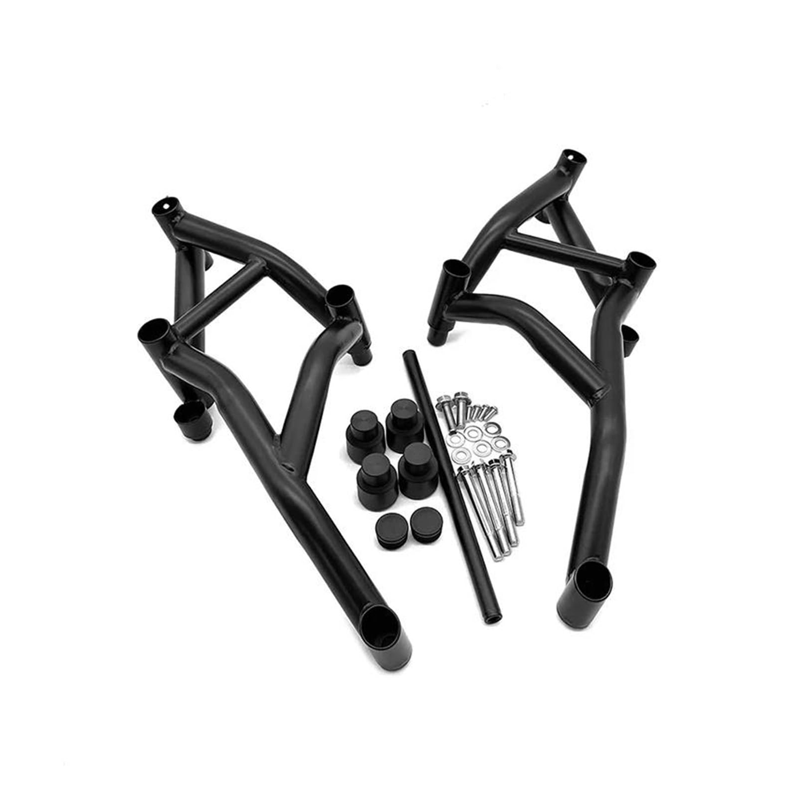 Freeway Sturzbügel Für MT-09 Für FZ-09 Für Tracer 900 2014-2020 Front Crash Bar Motor Schutz Stunt Subcage Passagier Peg Sturzbügel(Black 2017-2020) von Awqmx