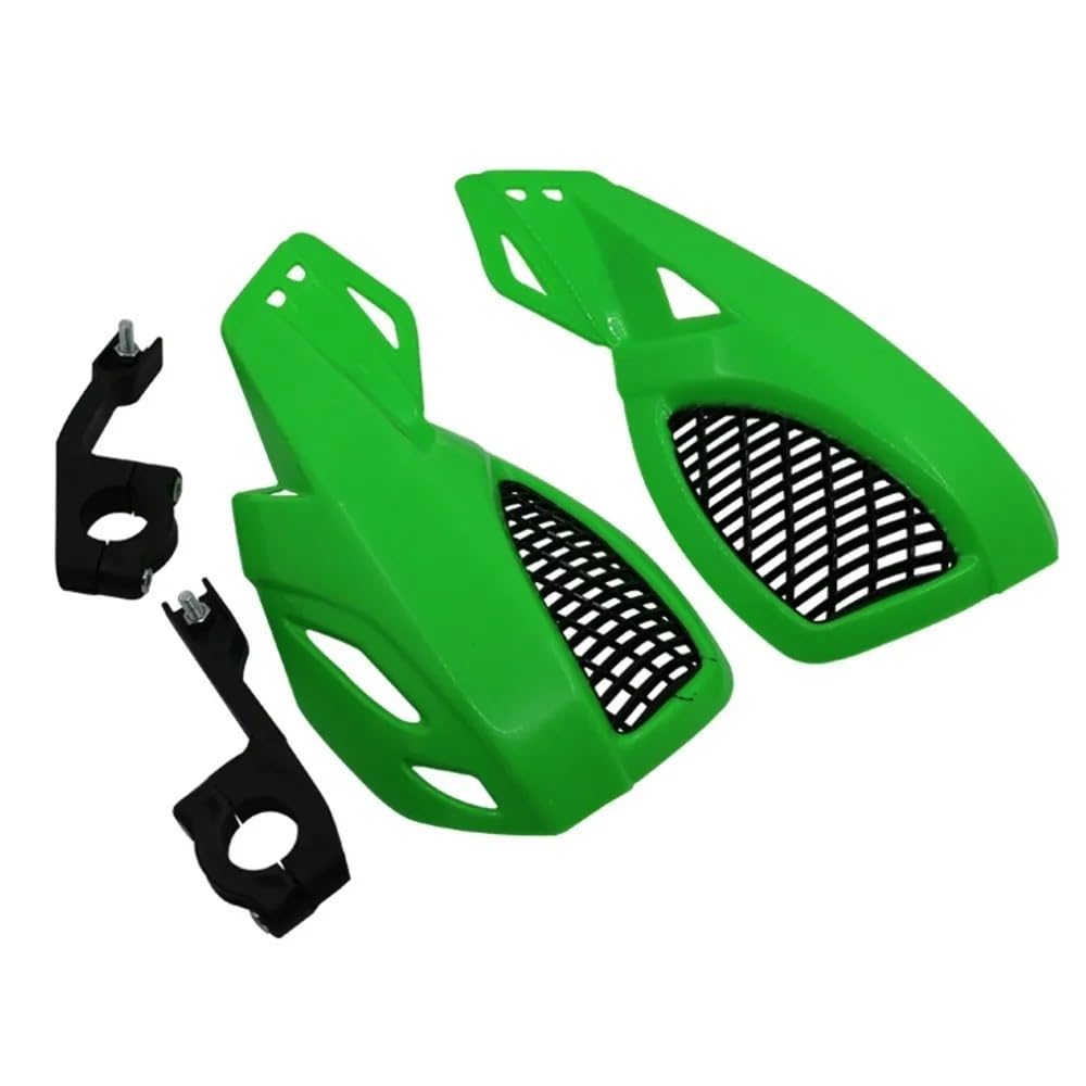 Handschutz Motorrad Für Kawasaki Passend Für Die Meisten Motorrad-Motorrad-Handschützer Handschützer Motocross-Dirt-Bike Lenker Handschützer(Grün) von Awqmx