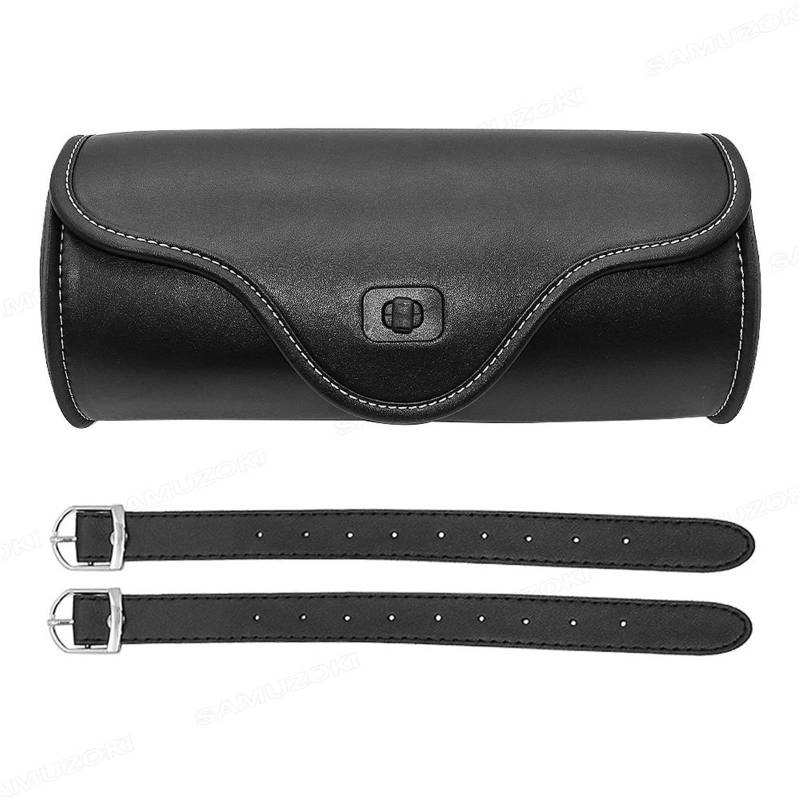 Leder & Satteltaschen Für Chopper Bobber Für Cruiser Für Sportster Für XL 883 1200 Motorrad Tasche Sattel Tasche Gabel Schwanz Werkzeug Tasche Motorradtasche von Awqmx