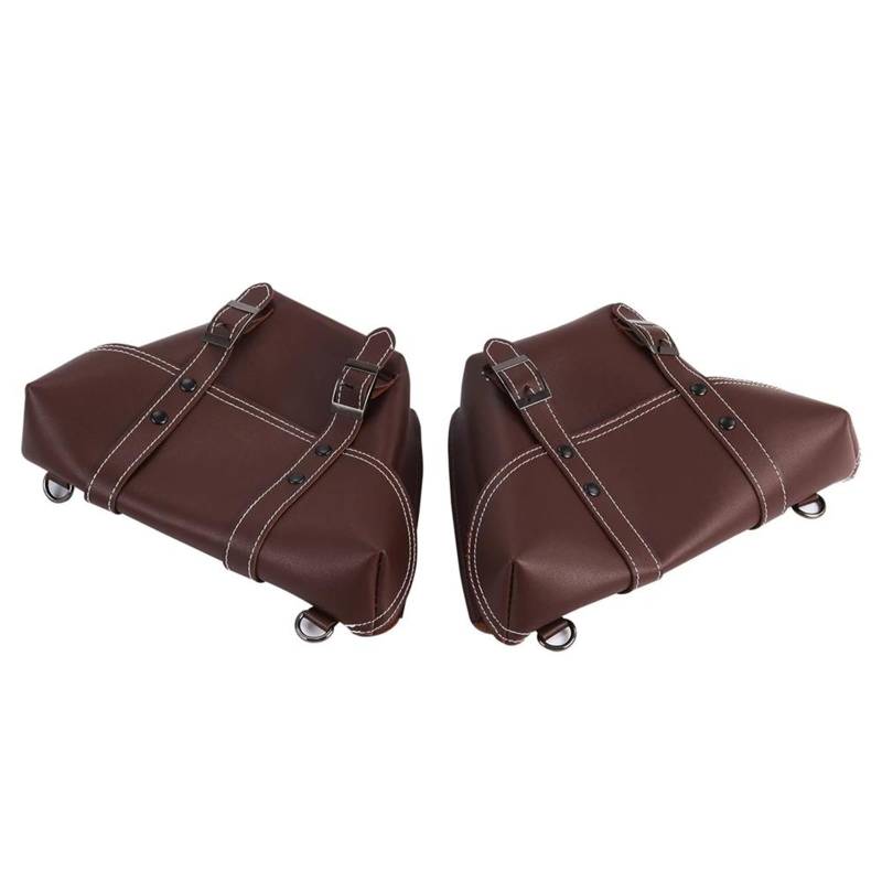 Leder & Satteltaschen Universelle Motorrad Satteltasche Gepäckaufbewahrung Leder Werkzeug Seitentasche Wasserdicht Motorradtasche(B) von Awqmx