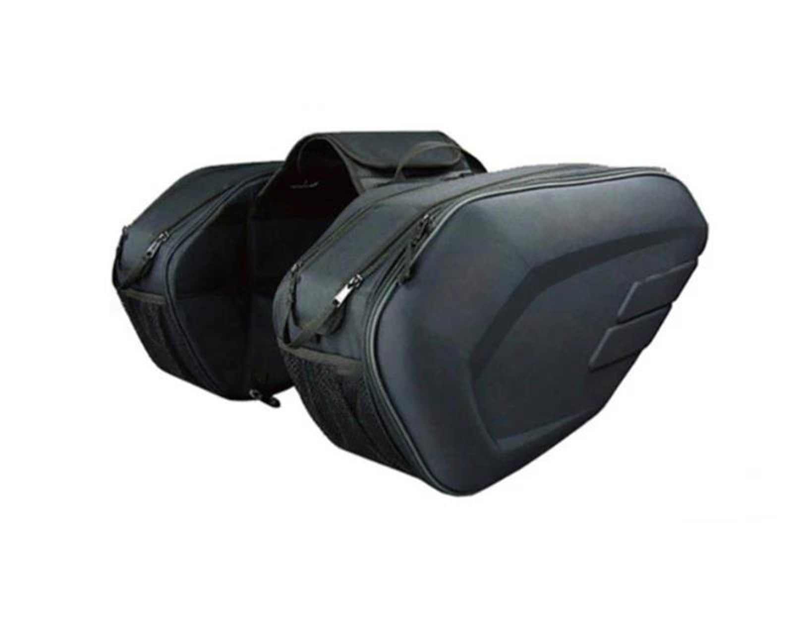 Leder & Satteltaschen Universelle wasserdichte Motorradhelm Reisetasche Koffer Satteltasche + EIN Paar Regenmantel + Kunststoff Motorradtasche(Cloth and Plastic) von Awqmx