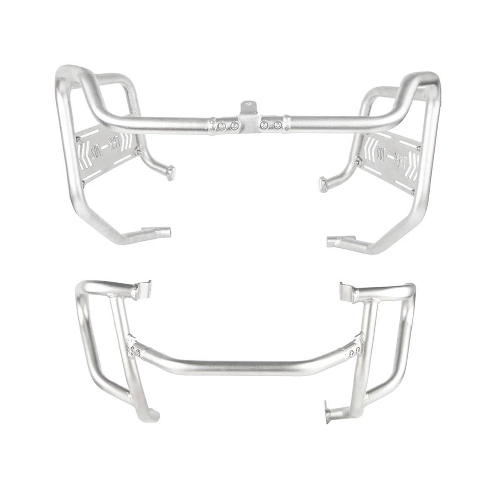 Motorrad Motorschutzbügel Sturzbügel Für Benelli Für TRK 702X TRK702X 2023 Motor Crash Bars Stoßstangen Schutz Oberen Unteren Tank Schutz Abdeckung Motorrad Chassis Protector Motorschutzbügel(Silver O von Awqmx