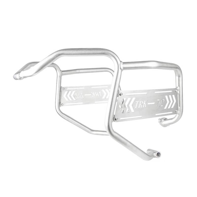 Motorrad Motorschutzbügel Sturzbügel Für Benelli Für TRK 702X TRK702X 2023 Motor Crash Bars Stoßstangen Schutz Oberen Unteren Tank Schutz Abdeckung Motorrad Chassis Protector Motorschutzbügel(Silver U von Awqmx