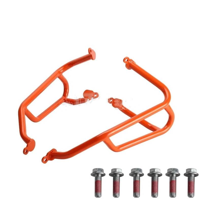 Motorrad Motorschutzbügel Sturzbügel Für Pan Amerika 1250 S RA1250 RA1250S 2021 + Stoßstange Stunt Käfig Motorrad Autobahn Motor Schutz Abdeckung Crash Bar Schutz Motorschutzbügel(B Part Orange) von Awqmx