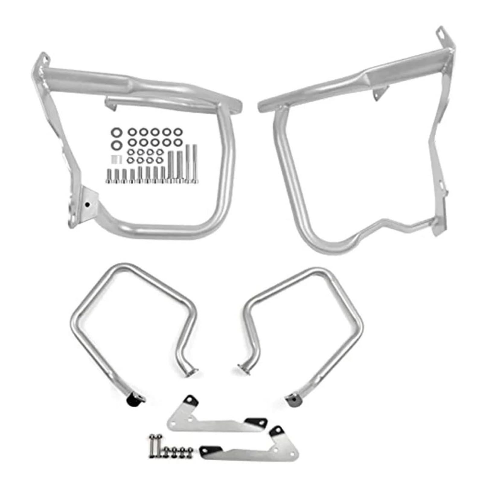 Motorrad Motorschutzbügel Sturzbügel Für R1200RT R1200 RT R 1200 RT 2014-2020 2019 2018 Motorrad Autobahn Crash Bars Motor Wachen Stoßstange Stunt Käfig Protektoren Motorschutzbügel(Chrome a Set) von Awqmx