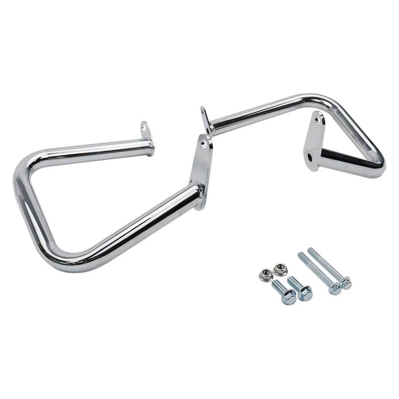 Motorrad Motorschutzbügel Sturzbügel Für V-Star Für Dragstar 400 650 XVS650 Klassische XVS400 Custom Motor Crash Schutz Bar Rahmen Stoßstange Fallen Protector Motorschutzbügel(Chrome) von Awqmx