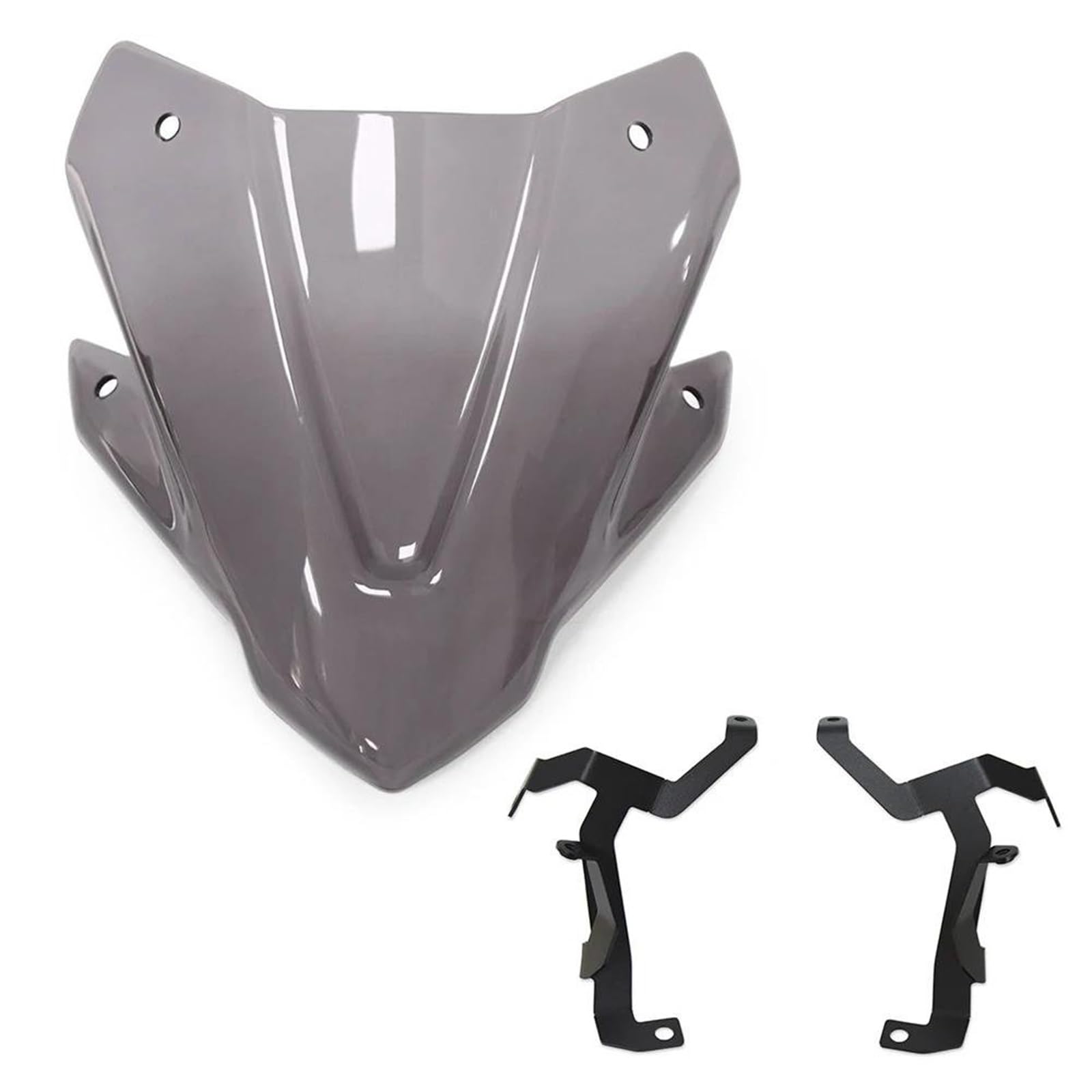 Motorrad Spoilerscheibe Für CB750 Für CB 750 Für Hornet 2023 2024 Motorradzubehör Windschutzscheibenverlängerung Spoiler Deflektor Windschutzscheibe Tourenscheibe(Smoke Gray) von Awqmx