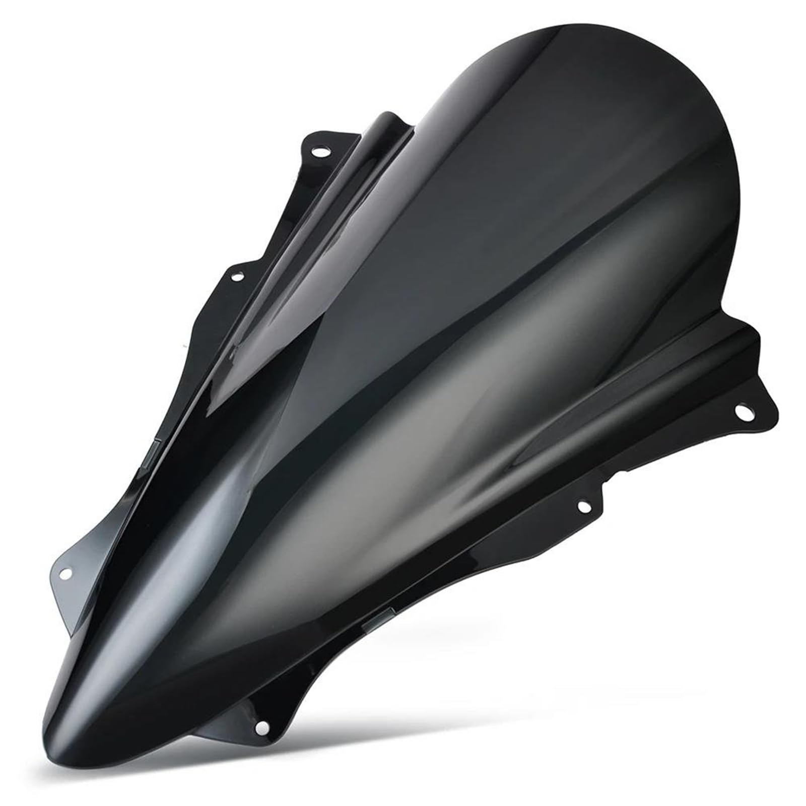 Motorrad Spoilerscheibe Für Kawasaki Für Ninja Für ZX25R 2020 2021 2022 2023 Für ZX4R Für ZX4RR 2023 2024 Windschutzscheibe Windschutzscheibe Motorrad Windabweiser Tourenscheibe(Black Smoke) von Awqmx