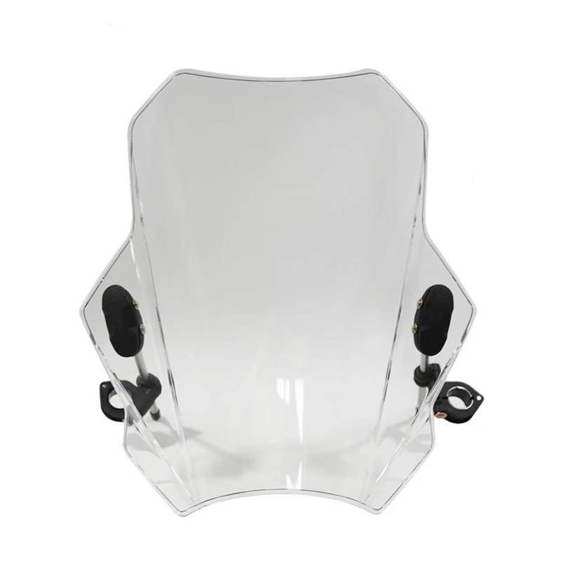 Motorrad Spoilerscheibe Für Leoncino 250 500 Für BN125 Für BN300 Für BN302 Für BN302S 502C Motorrad Windschutzscheibe Windschutzscheibe Universal Tourenscheibe(Transparent) von Awqmx