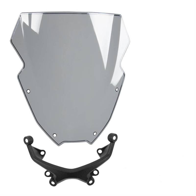 Motorrad Spoilerscheibe Für MT-09 Für MT 09 Für MT09 SP 2021 2022 2023 Windschutzscheibenschutz Deflektor Spoiler Windschutzscheibe Motorradverkleidung Windschutz Tourenscheibe(Light Smoke) von Awqmx