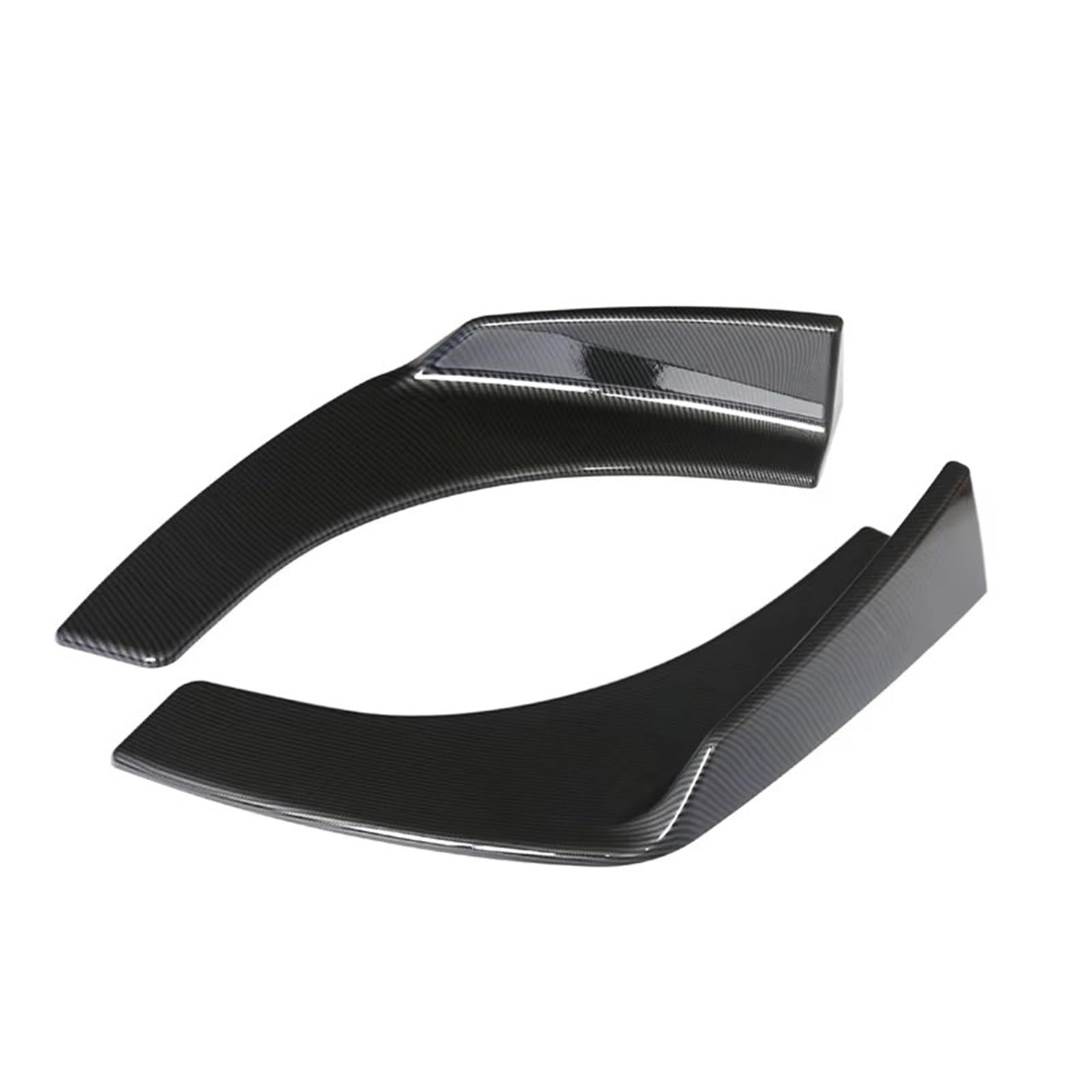 Seitenschweller 2 Stücke Universal Auto Fahrzeug Stoßstange Lip Spoiler Front Schaufel ABS Carbon Faser Kratzfest Flügel Schutz Trim Auto Seitenschweller von Awqmx