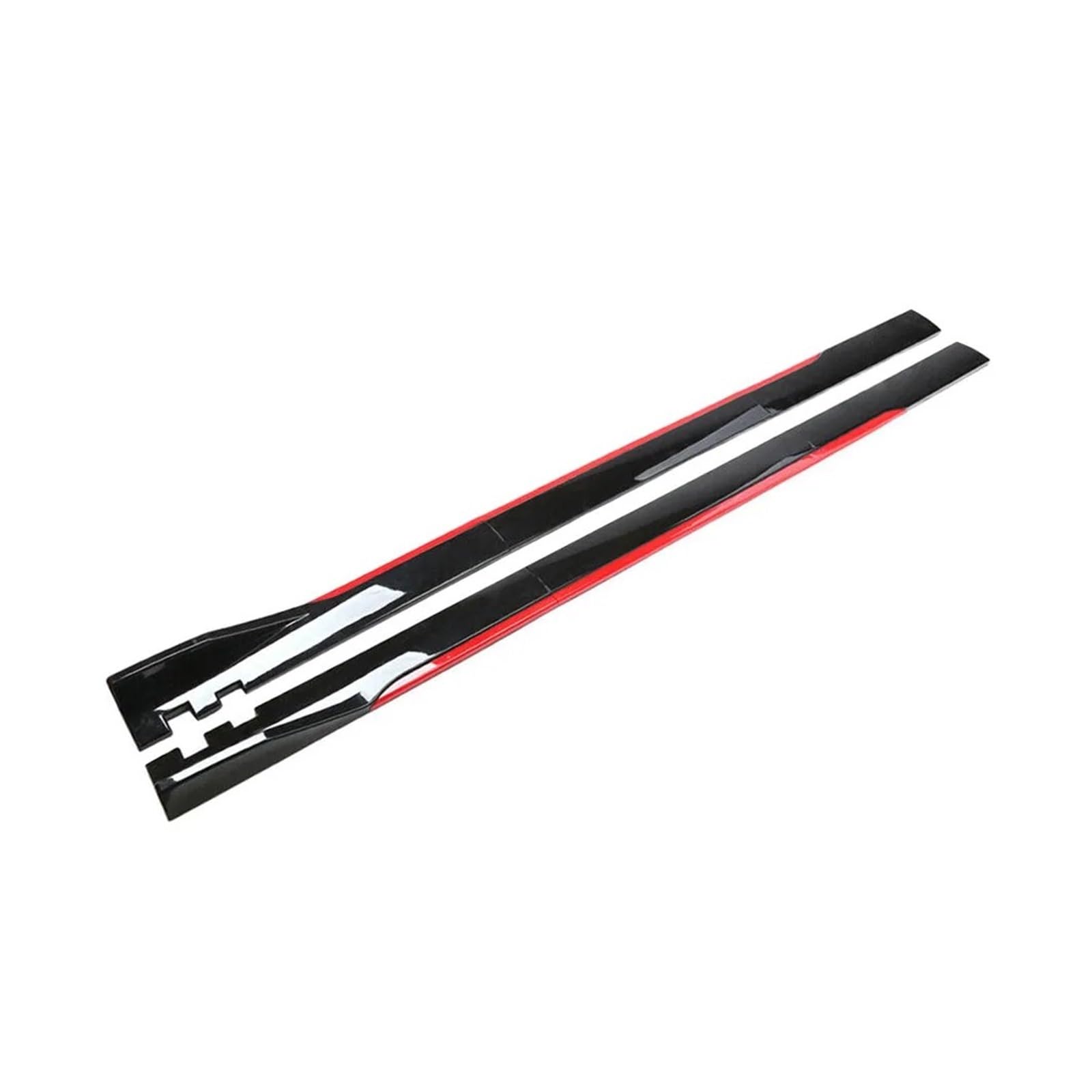 Seitenschweller 2M/2,2M Auto Universal Seitenschweller Verlängerung Rocker Panels Lip Splitter 6PCS Seite Spoiler ABS Auto Seitenschweller(1Carbon red 2m) von Awqmx