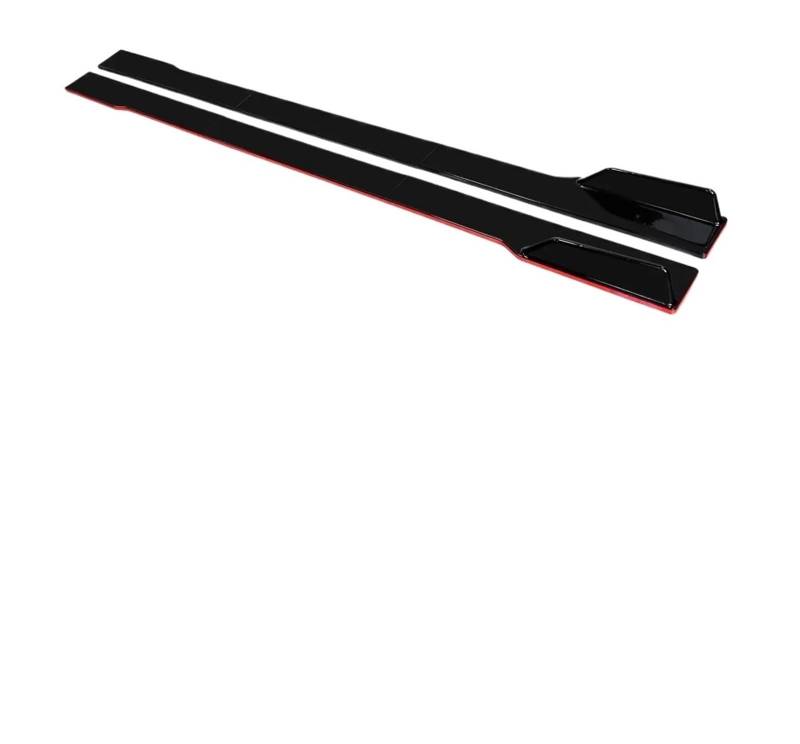 Seitenschweller Für Alfa Für Romeo Für Giulia 2017-2022 78,7 "Seite Rock Splitter Spoiler Lip Rocker Panel Extensions Body Kit Auto Seitenschweller(Black with Red side) von Awqmx