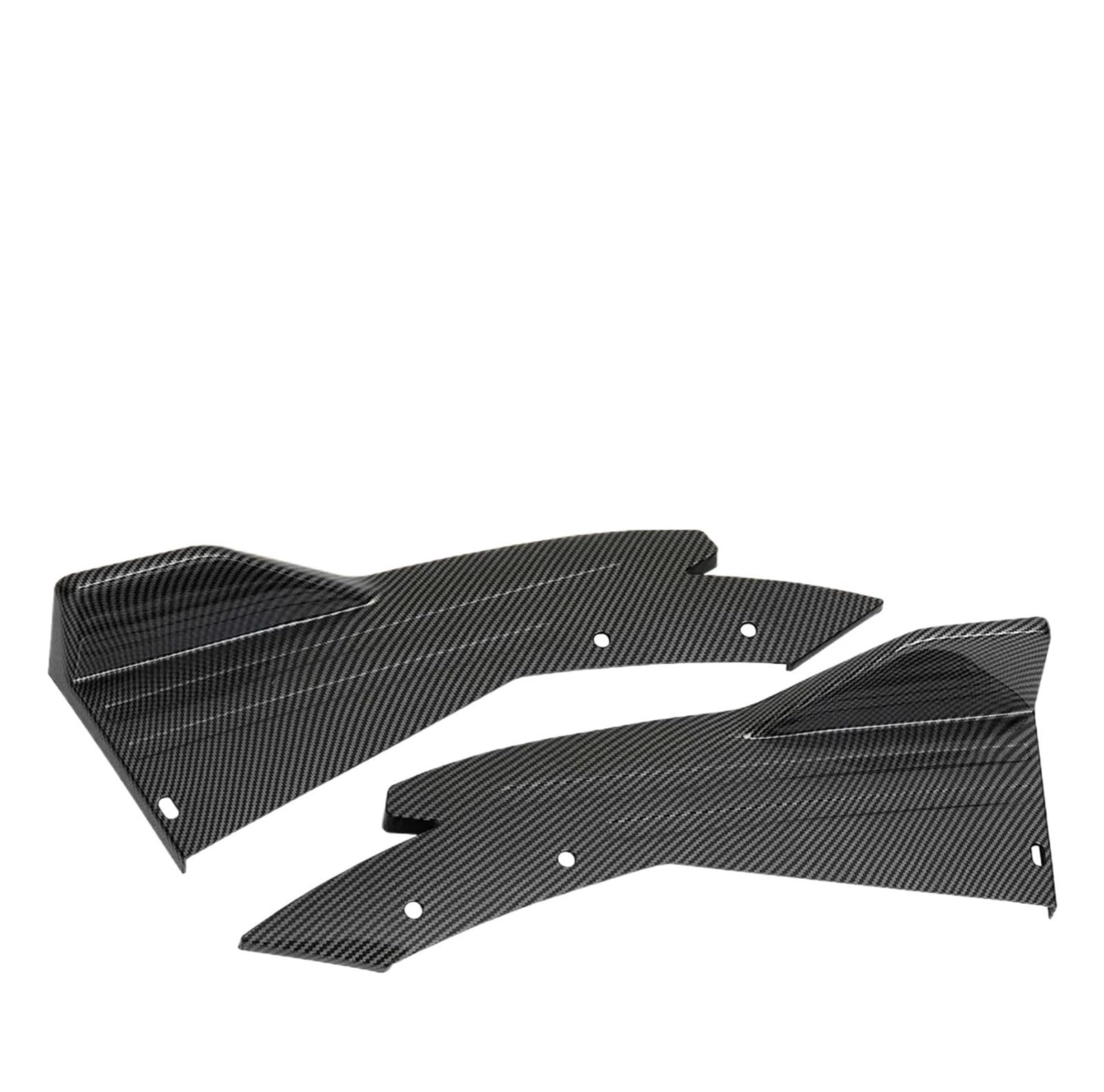 Seitenschweller Für Benz Für C300 2008-2021 Auto Heck-Stoßfänger Spoiler Lip Splitter Diffusor Body Kit Side Rock Protector Covers Auto Seitenschweller(Carbon Fiber) von Awqmx