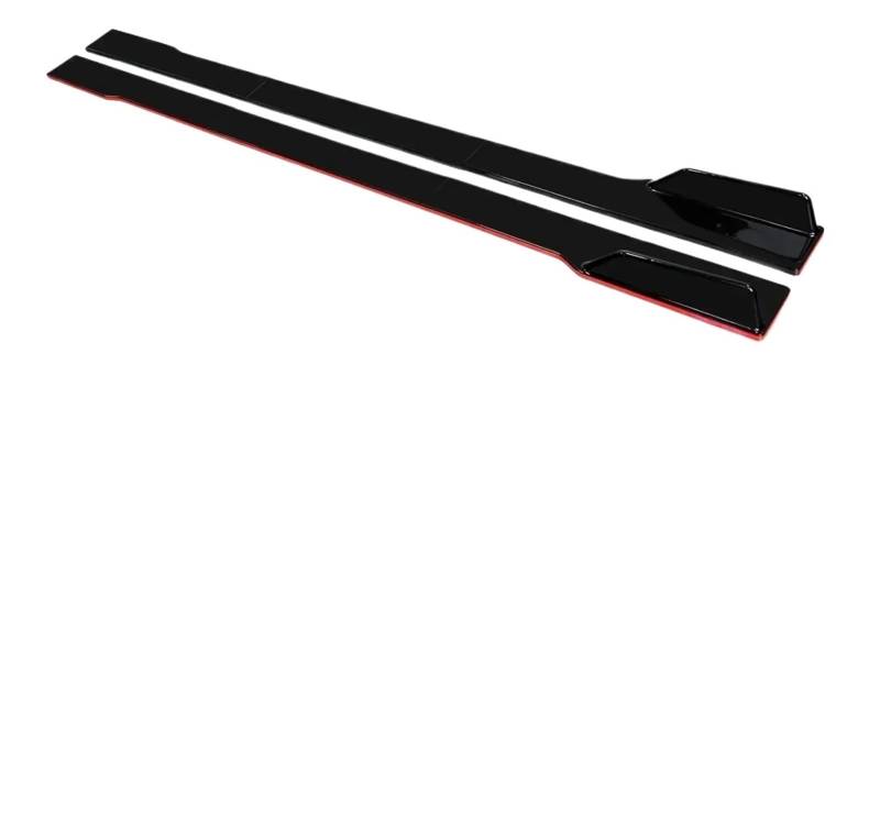 Seitenschweller Für Cadillac Für ATS Für CTS Für CTS-V 78,7 "Seite Rock Splitter Spoiler Lip Rocker Panel Extensions Body Kit Auto Seitenschweller(Black with Red side) von Awqmx