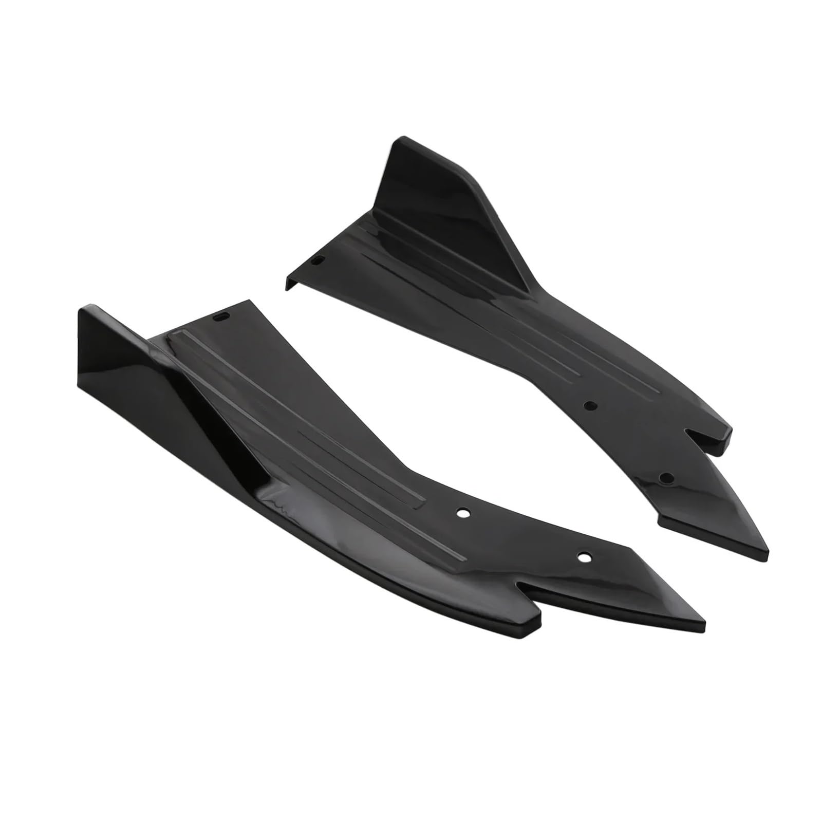 Seitenschweller Für Cadillac Für CTS Für CTSV Canards Splitter Seite Rock Schutz Körper Kits Abdeckung Aufkleber Auto Zubehör Auto Seitenschweller(Schwarz) von Awqmx