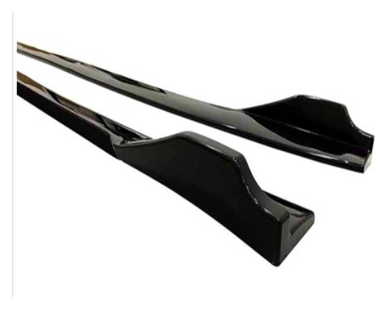 Seitenschweller Für Civic Für 8. Generation 2006–2012, 4 Stück Auto-Seitenschweller-Verlängerung Rocker Panels Lip Splitter Spoiler Auto Seitenschweller(Black+Gloss Black) von Awqmx