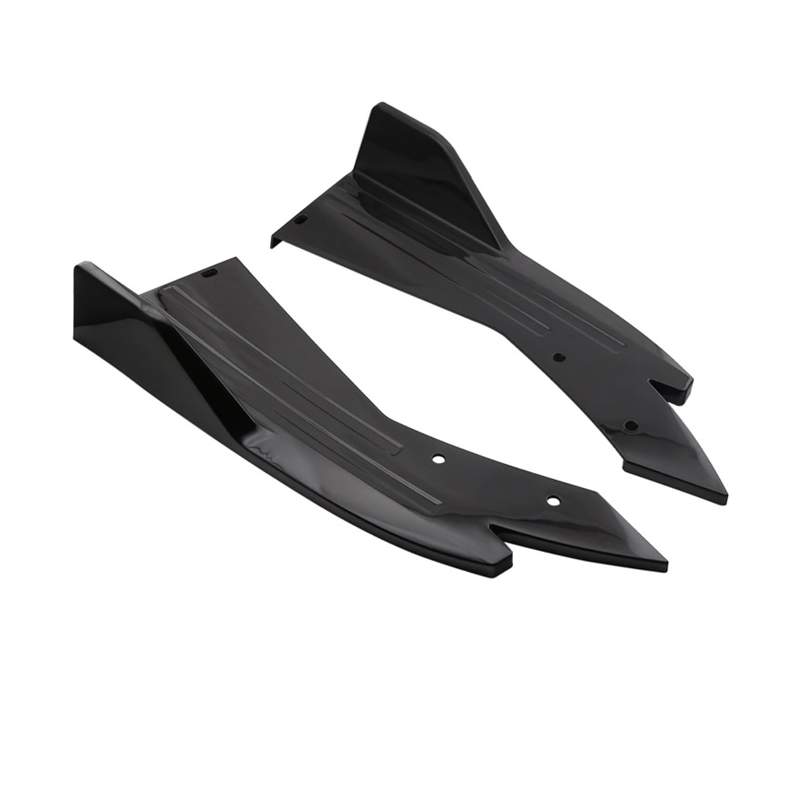 Seitenschweller Für E90 Für E46 Für F20 Auto Hinten Diffusor Splitter Spoiler Canards Seite Röcke Abdeckung Auto Seitenschweller(Schwarz) von Awqmx