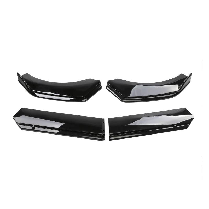 Seitenschweller Für F150 Für F 150 Auto Vorderen Stoßfänger Kinn Lip Spoiler Body Kits Splitter Rock Diffusor Schutz Abdeckungen Auto Seitenschweller(Gloss Black) von Awqmx