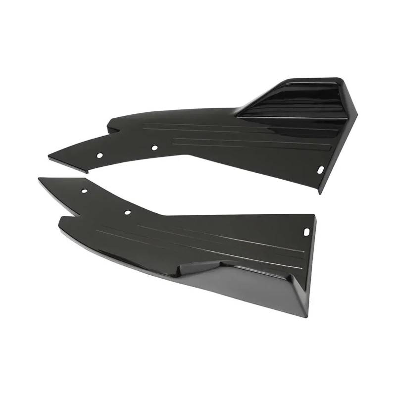 Seitenschweller Für Ford Für Mustang Für GT Für 500 Für 350 Heckschürze Diffusor Splitter Spoiler Canards Seite Röcke Abdeckung Trim Auto Seitenschweller(Schwarz) von Awqmx